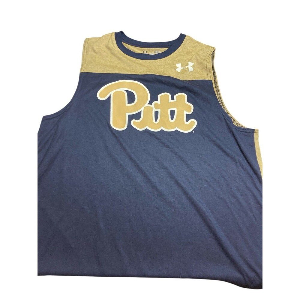 Under Armour Pitt Panthers tank top in navy and gold Size Large